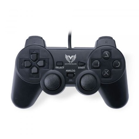 MOVETECK GAMER - MANETTE FILAIRE NOIR - CABLE 1.40 METRE - PS1/PS2