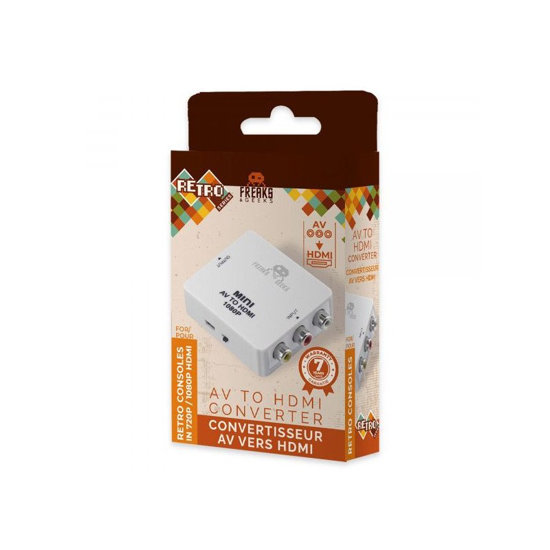 AV Vers HDMI: Convertisseur HDMI pour SNES, MegaDrive, Wii, Game Cube