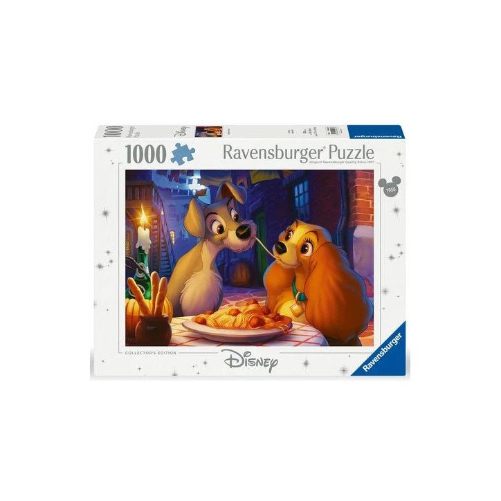 DISNEY - LA BELLE ET LE CLOCHARD - PUZZLE 1000 PIECES - RAVENSBURGER - COLLETOR S EDITION - LA BELLE ET LE CLOCHARD