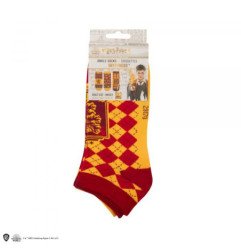 HARRY POTTER - LOT 3 PAIRES DE SOCQUETTES DU 35 AU 45 - GRYFFINDOR