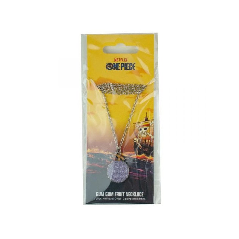 ONE PIECE - PENDENTIF ET COLLIER - GUM GUM FRUIT