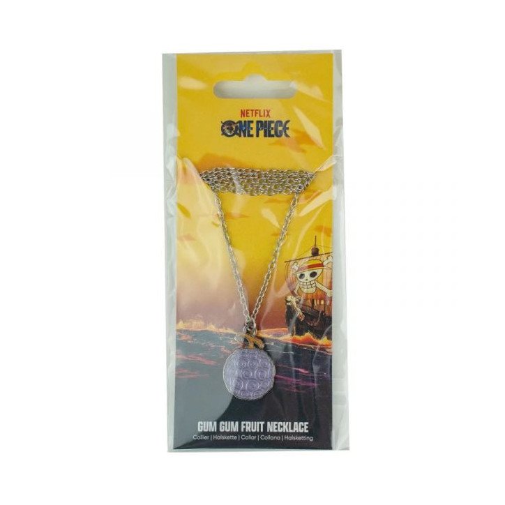 ONE PIECE - PENDENTIF ET COLLIER - GUM GUM FRUIT