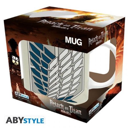 ATTACK ON TITAN - MUG 320 ML - BADGE