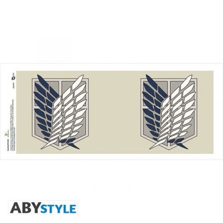 ATTACK ON TITAN - MUG 320 ML - BADGE