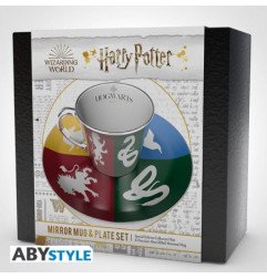 HARRY POTTER - MUG MIROIR 300 ML + SOUCOUPE - MAISONS