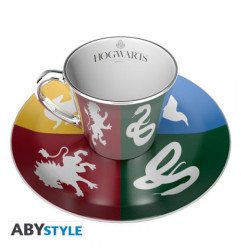 HARRY POTTER - MUG MIROIR 300 ML + SOUCOUPE - MAISONS