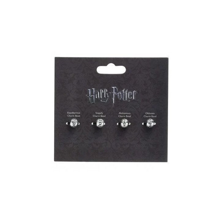 HARRY POTTER - PENDENTIF - PACK DE 4 CHARMS - PERLES DE SORTILEGE