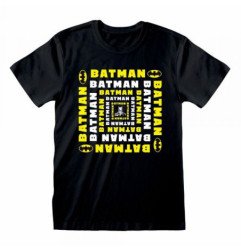BATMAN - T-SHIRT BLACK - SQUARE NAME