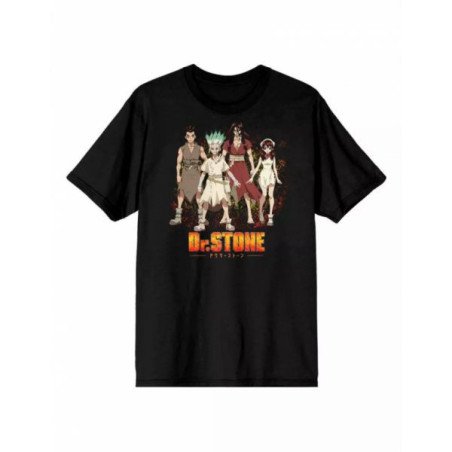 DR STONE - T-SHIRT BLACK - GROUP