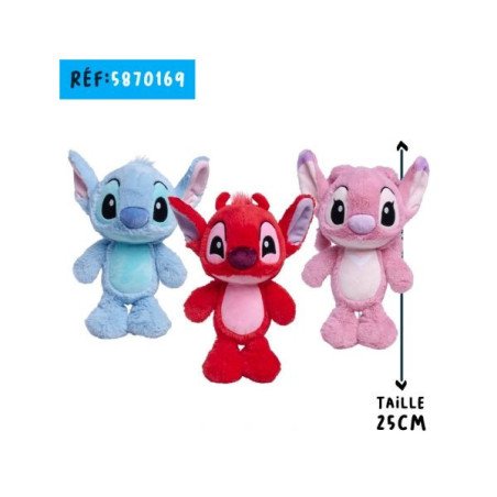 Disney - Lilo & Stitch - Peluche 25 cm - Flopsies Stitch - Assortiment