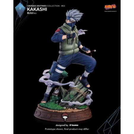 Naruto - Figurine en résine 29 x 29 x 51 cm - Tsume Art : BIJUtsu - Kakashi (2000 ex)