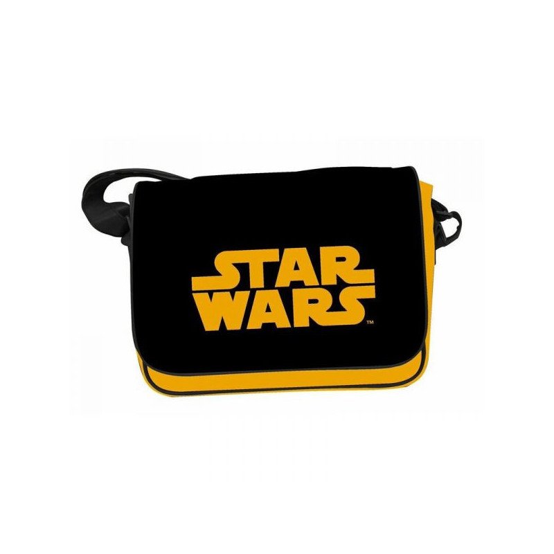 STAR WARS - MESSENGER BAG W/FLAP - ORANGE LOGO