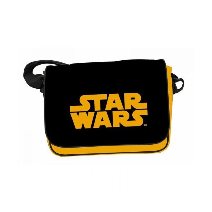 STAR WARS - MESSENGER BAG W/FLAP - ORANGE LOGO