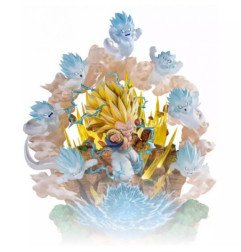 DRAGON BALL - DRAGON BALL Z - FIGURINE EN RESINE 48 X 49 X 54 CM - TSUME ART : HQS DIORAMAX - SSJ3 GOTENKS (800 EX)