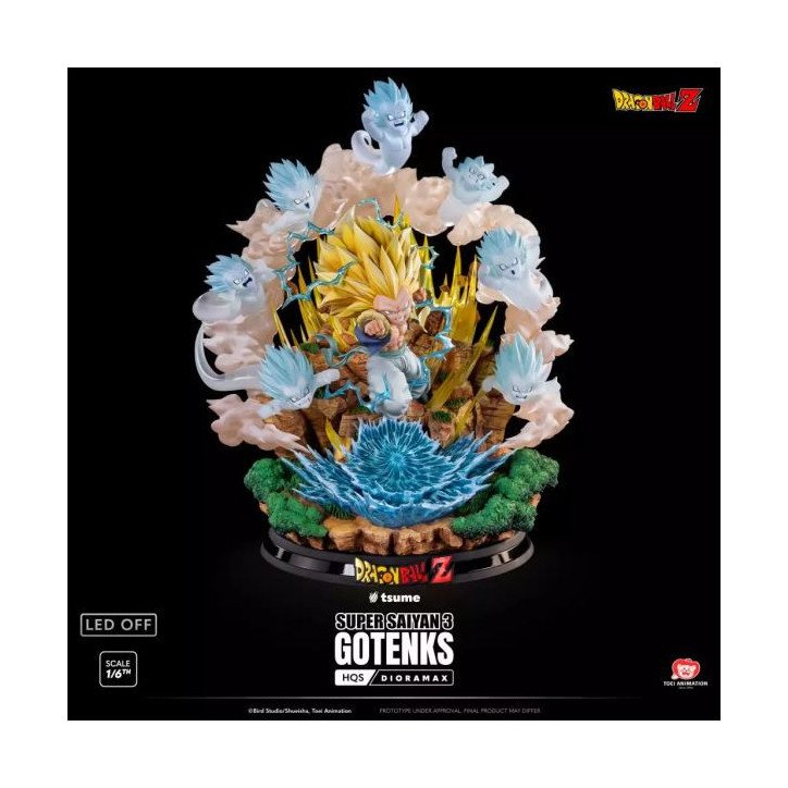DRAGON BALL - DRAGON BALL Z - FIGURINE EN RESINE 48 X 49 X 54 CM - TSUME ART : HQS DIORAMAX - SSJ3 GOTENKS (800 EX)