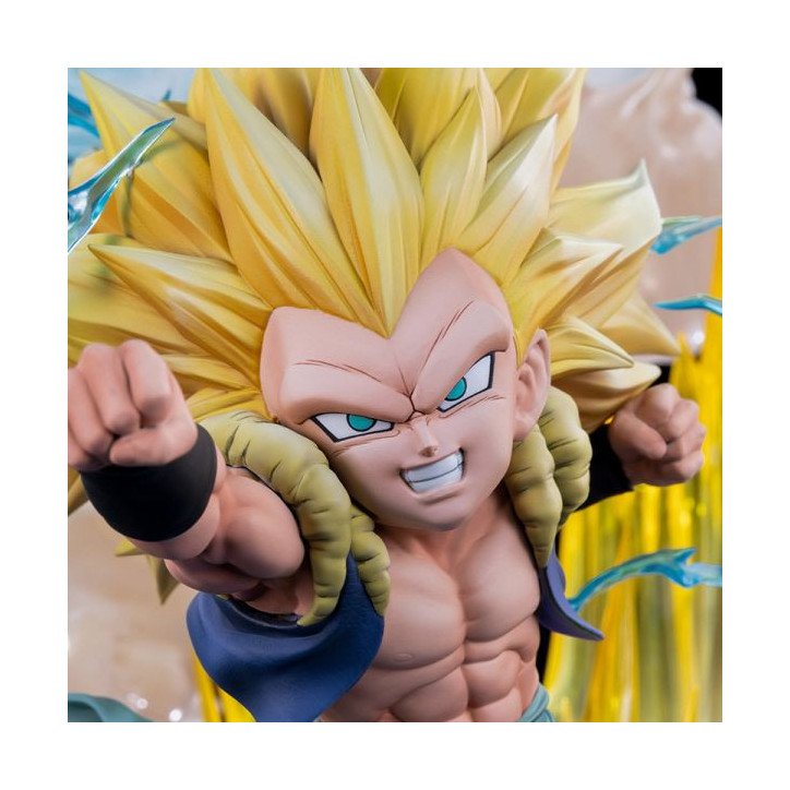 DRAGON BALL - DRAGON BALL Z - FIGURINE EN RESINE 48 X 49 X 54 CM - TSUME ART : HQS DIORAMAX - SSJ3 GOTENKS (800 EX)