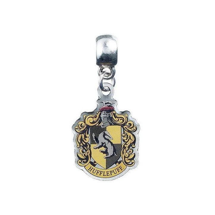 HARRY POTTER - PENDENTIF EN PLAQUE ARGENT - CHARM - HUFFLEPUFF