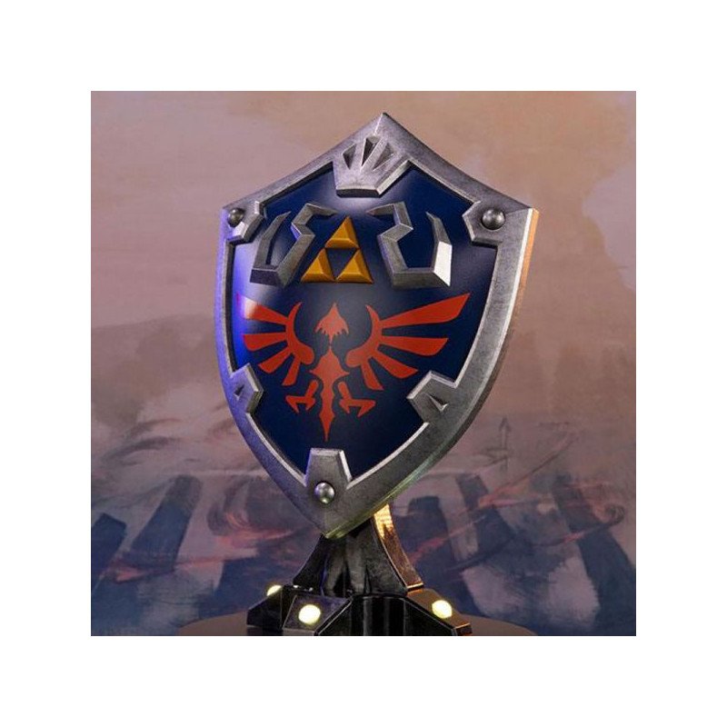 THE LEGEND OF ZELDA - BREATH OF THE WILD - FIGURINE 26 CM - FIRST 4 FIGURES - HYLIAN SHIELD (COLLECTOR)