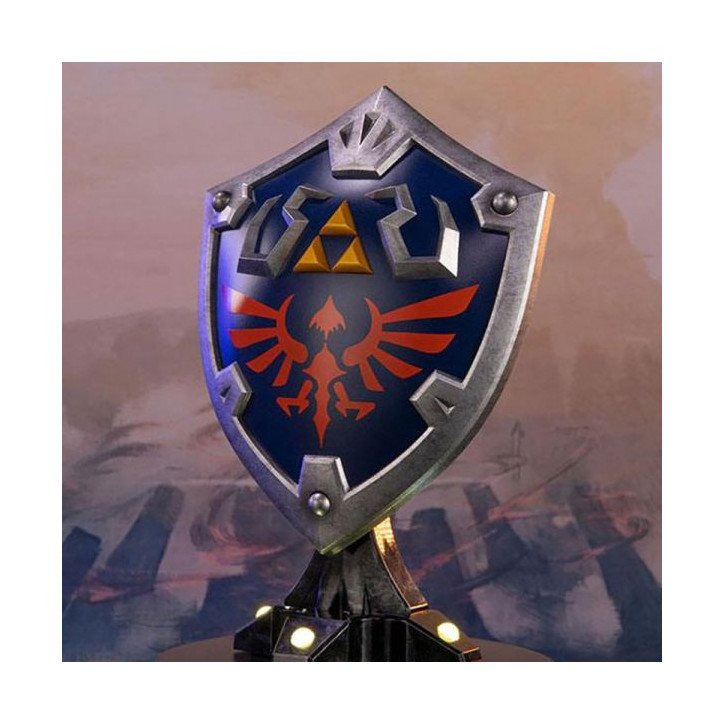 THE LEGEND OF ZELDA - BREATH OF THE WILD - FIGURINE 26 CM - FIRST 4 FIGURES - HYLIAN SHIELD (COLLECTOR) THE LEGEND OF ZELDA - BREATH OF THE WILD - FIGURINE 26 CM - FIRST 4 FIGURES - HYLIAN SHIELD (COLLECTOR)