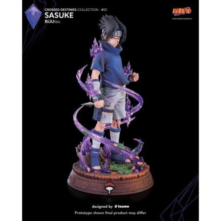 NARUTO - FIGURINE EN RESINE 24 X 24 X 45 - TSUME : BIJUTSU - SASUKE (2000 EX)