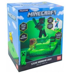 MINECRAFT - LAMPE USB 30 CM - STEVE DIORAMA