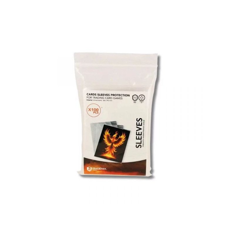PHOENIX SHIELD - 100 SLEEVES DE PROTECTION STANDARD 66*92MM