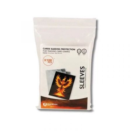 PHOENIX SHIELD - 100 SLEEVES DE PROTECTION STANDARD 66*92MM