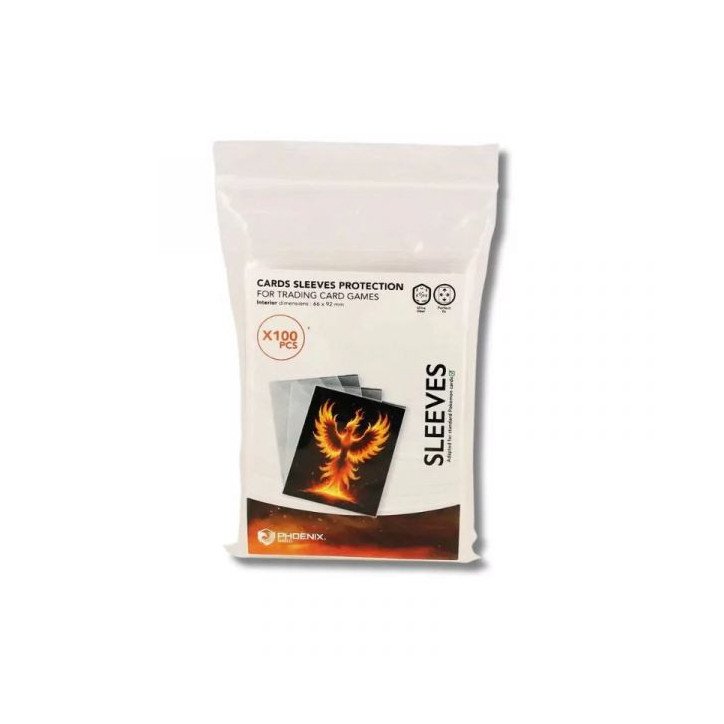 PHOENIX SHIELD - 100 SLEEVES DE PROTECTION STANDARD 66*92MM