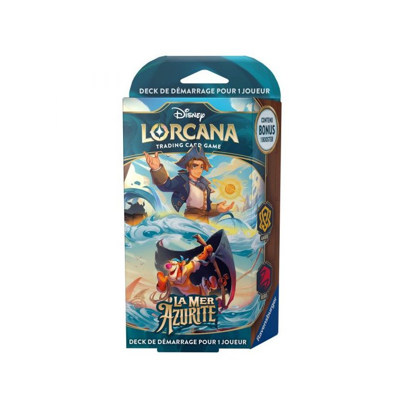 DISNEY - LORCANA - DECK DE DEMARRAGE  (AMBRE/RUBIS) - LA MER AZURITE (FR)
