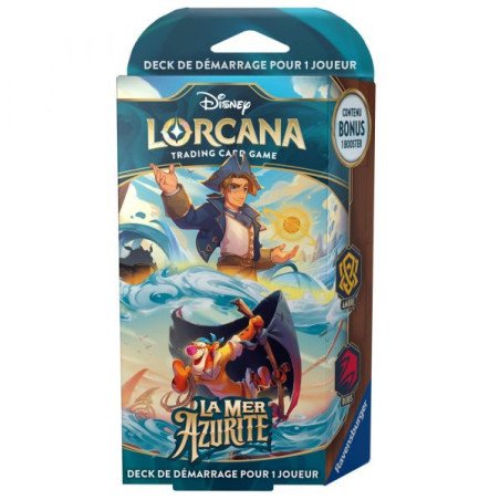 DISNEY - LORCANA - DECK DE DEMARRAGE  (AMBRE/RUBIS) - LA MER AZURITE (FR)