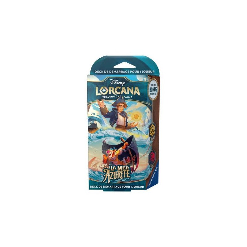 DISNEY - LORCANA - DECK DE DEMARRAGE  (EMERAUDE/SAPHIR) - LA MER AZURITE (FR)