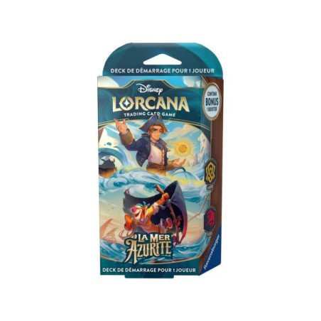 DISNEY - LORCANA - DECK DE DEMARRAGE  (EMERAUDE/SAPHIR) - LA MER AZURITE (FR)