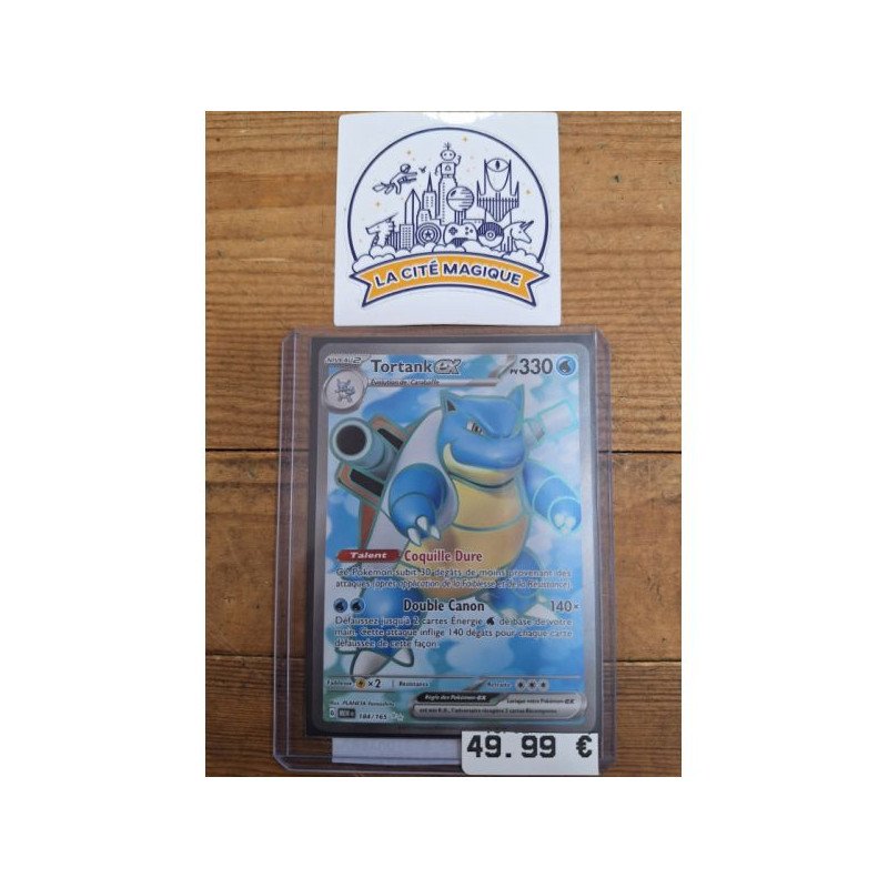 Pokémon - Carte à l'unité - Tortank ex (184/165) N.M.