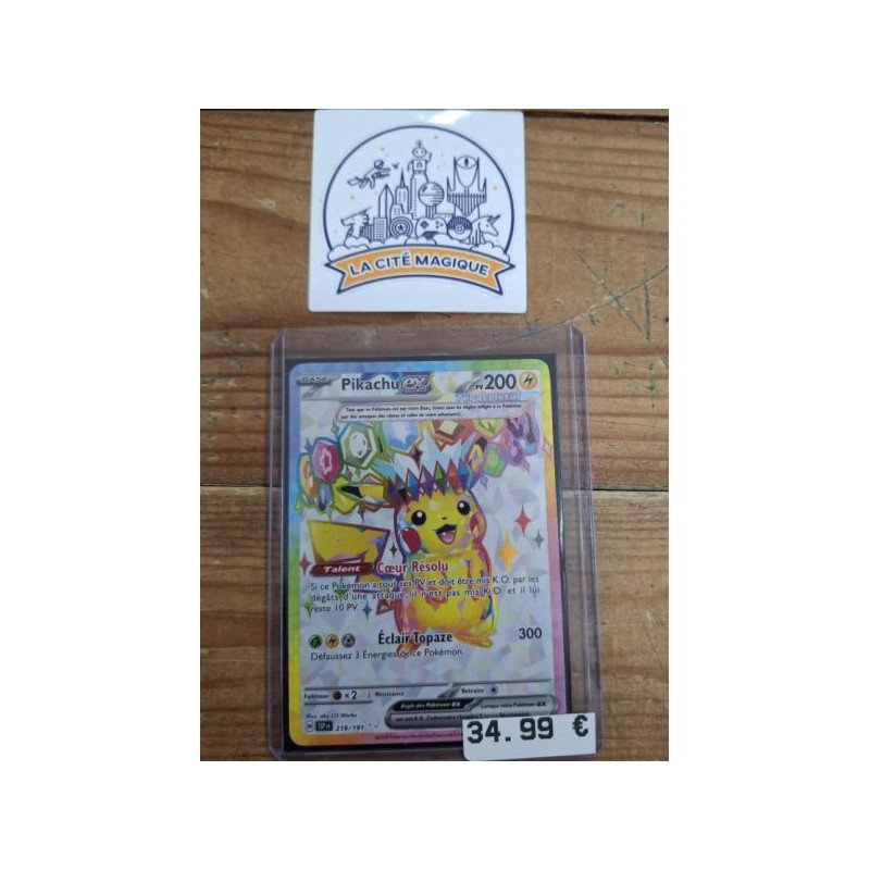Pokémon - Carte à l'unité - Pikachu ex (219/191) N.M.