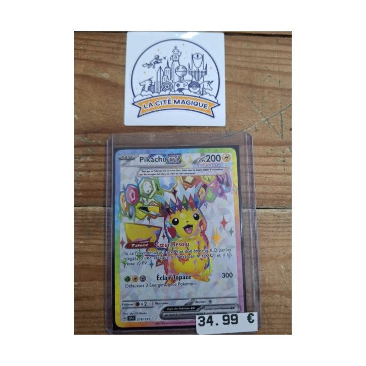 Pokémon - Carte à l'unité - Pikachu ex (219/191) N.M.