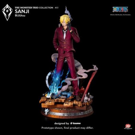 One Piece - Figurine en résine 34 x 32 x 57 cm - Tsume Art : BIJUtsu - Sanji