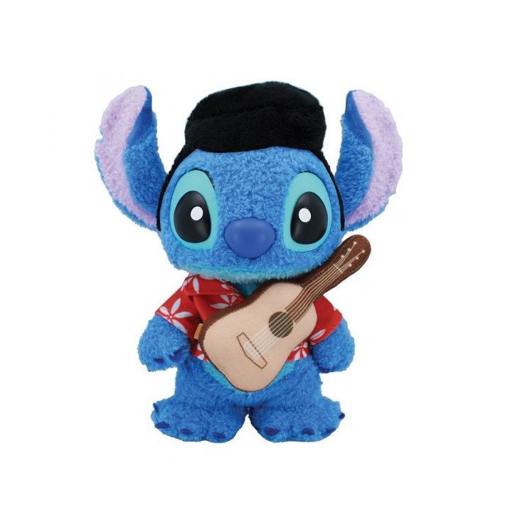 Disney - Lilo & Stitch - Figurine 13 cm - Grand Jester - Hawaian fluffy Stitch Elvis