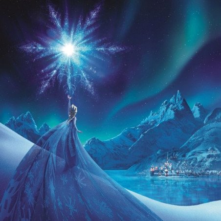 DISNEY - FROZEN - TOILE 30X30 - ELSA ICE STAR