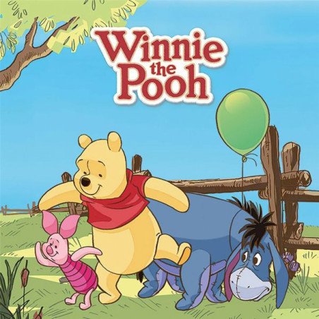 DISNEY - WINNIE THE POOH - TOILE 40X40 (18MM) - BALLOON