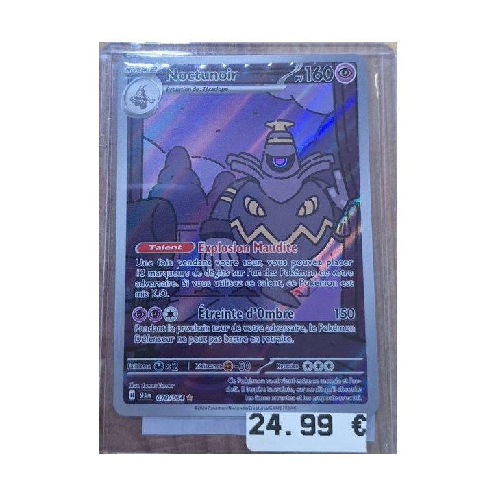 Pokémon - Carte à l'unité - Noctunoir ( 070/064 ) N.M.