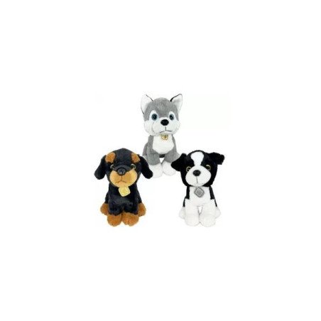 Divers - Peluche 28 cm - Chien assis - Assortiment