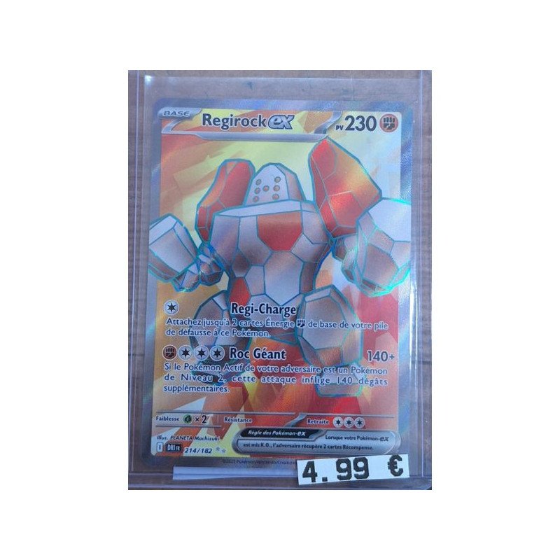 Pokèmon - Carte à l'unité - Regirock ex (214/182)
