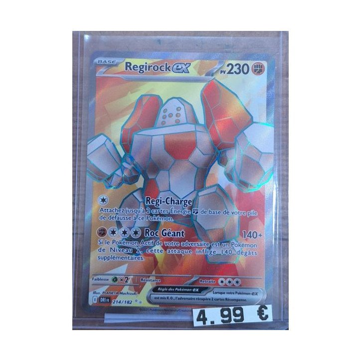 Pokèmon - Carte à l'unité - Regirock ex (214/182)