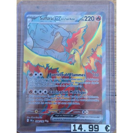 Pokèmon - Carte à l'unité - Sulfura ex de la Team Rocket (208/182)