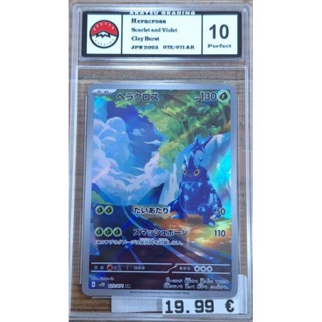 Pokèmon - Carte à l'unité - Heracross Jap (072/071) Grade 10 Akastu Grading