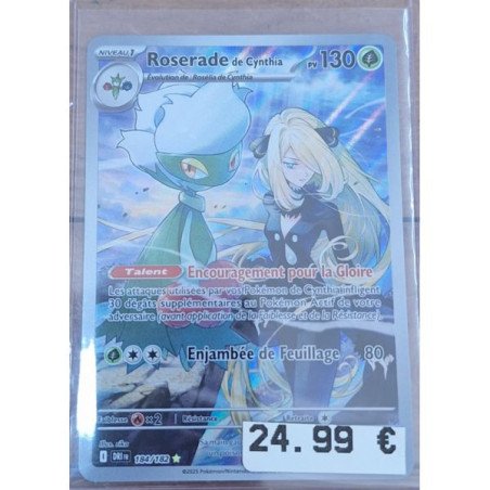 Pokémon - Carte à l'unité - Roserade de Cynthia  (184/182 ) N.M.