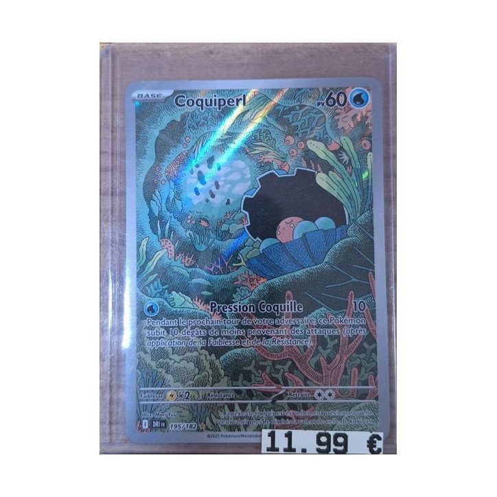 Pokémon - Carte à l'unité - Coquiperl (195/182) N.M. Pokémon - Carte à l'unité - Coquiperl (195/182) N.M.