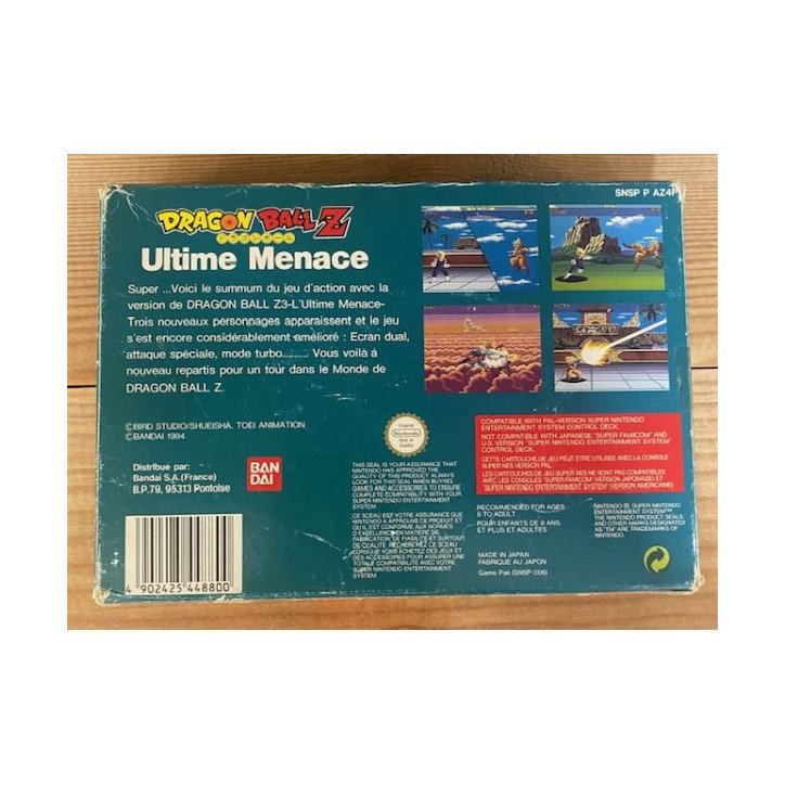 DRAGON BALL Z - ULTIME MENACE - GRADE B - SNES OCC