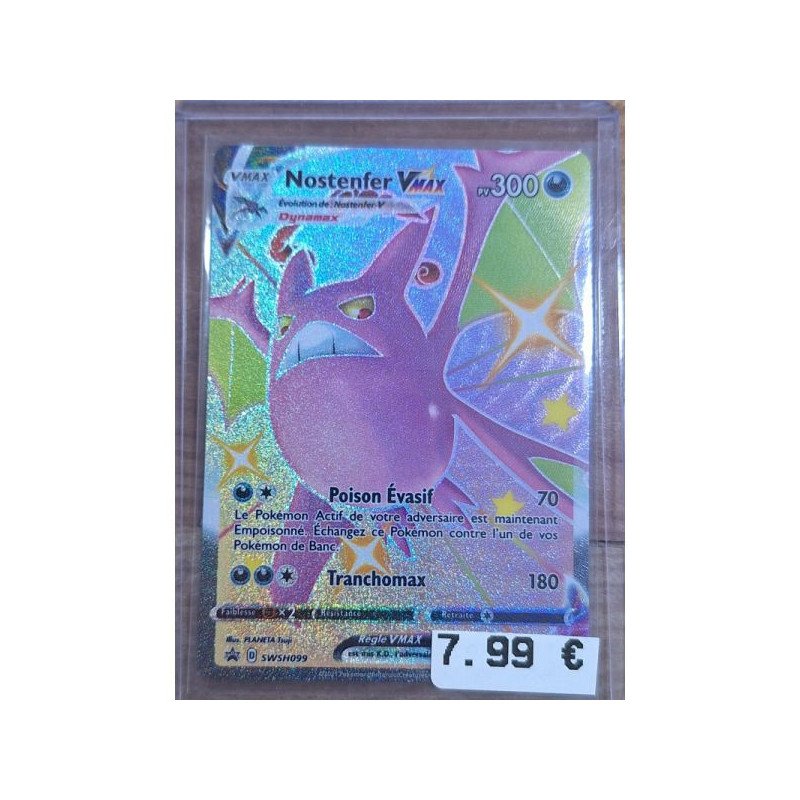 Pokémon - Carte à l'unité -  Nostenfer Vmax  ( SWSH099 ) N.M.