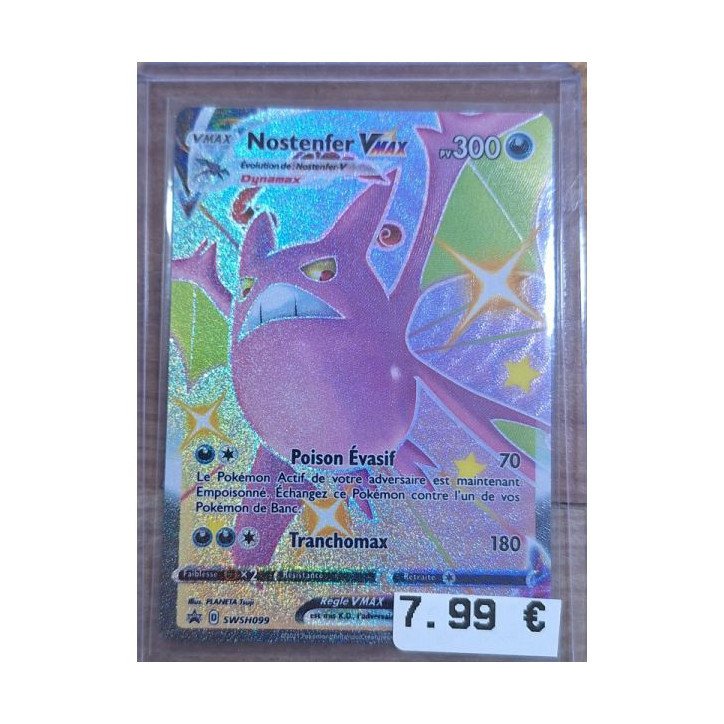 Pokémon - Carte à l'unité -  Nostenfer Vmax  ( SWSH099 ) N.M.